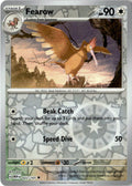 Front of Fearow 022/165 from Scarlet & Violet 151