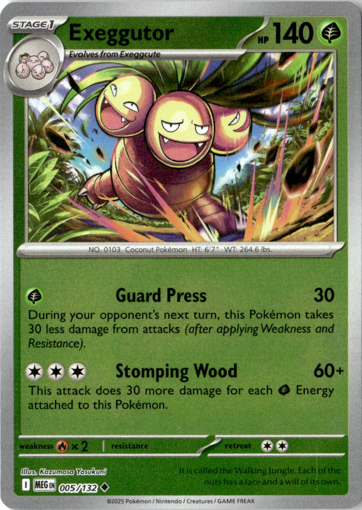Front of Exeggutor 005/132 from Mega Evolution