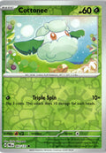Front of Cottonee 007/131 from Prismatic Evolutions
