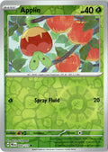Front of Applin 009/131 from Prismatic Evolutions