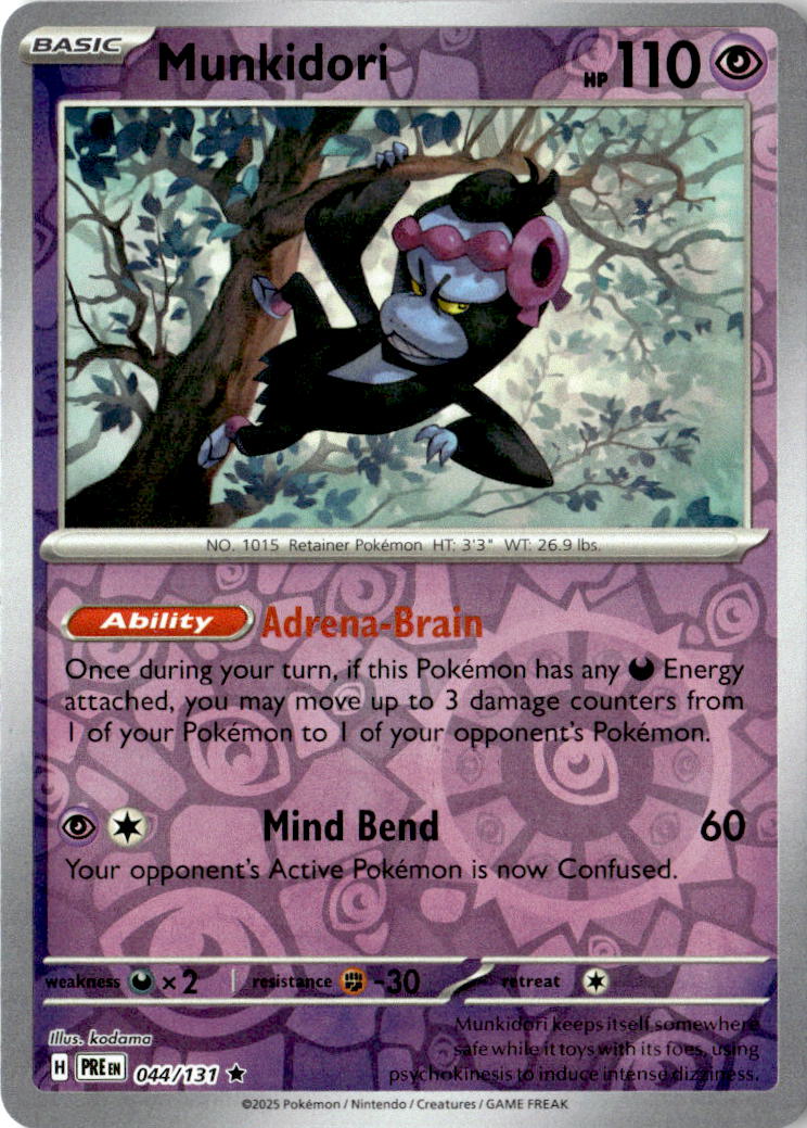 Front of Munkidori 044/131 from Prismatic Evolutions