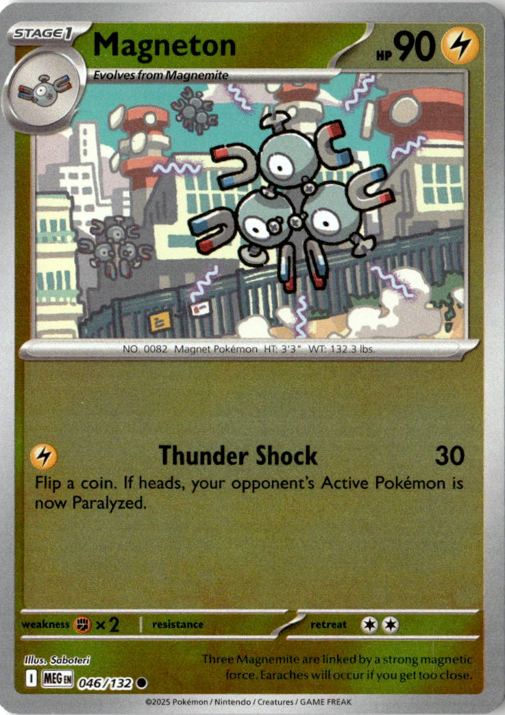 Front of Magneton 046/132 from Mega Evolution