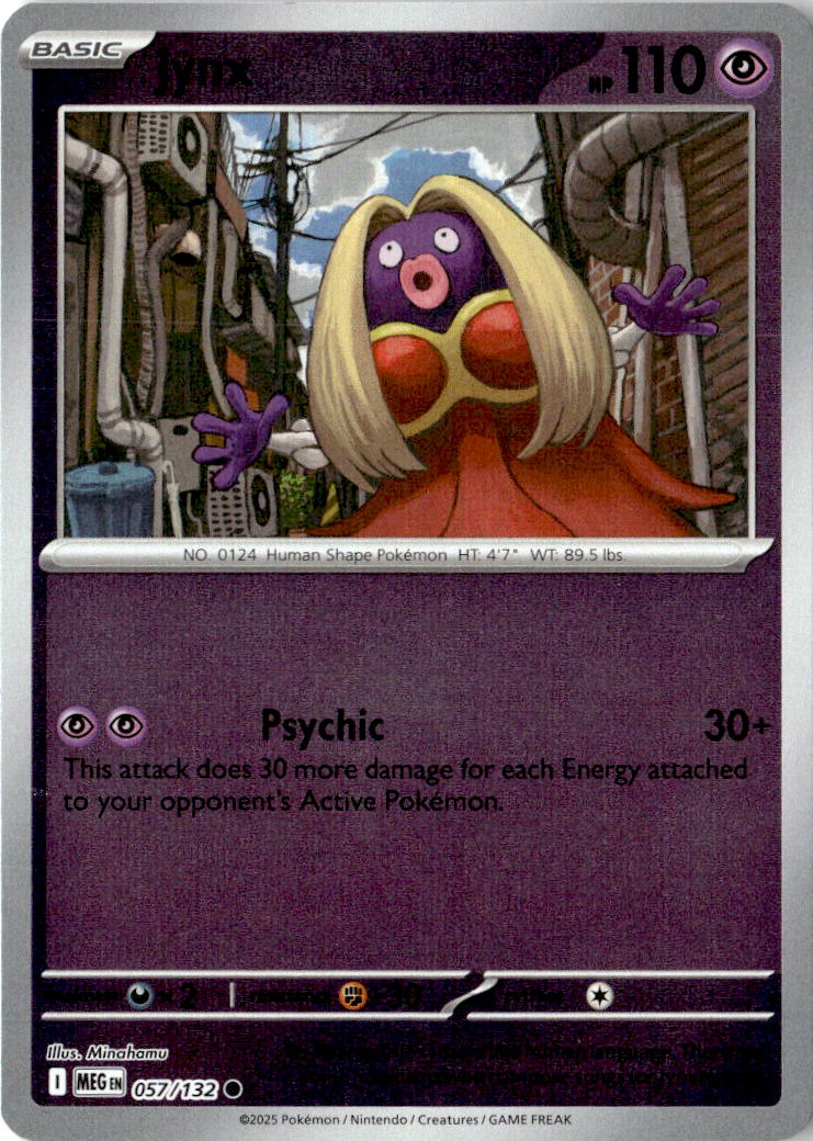 Front of Jynx 057/132 from Mega Evolution