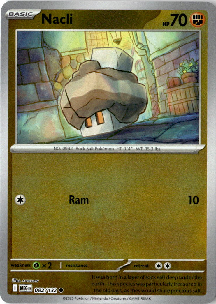 Front of Nacli 082/132 from Mega Evolution