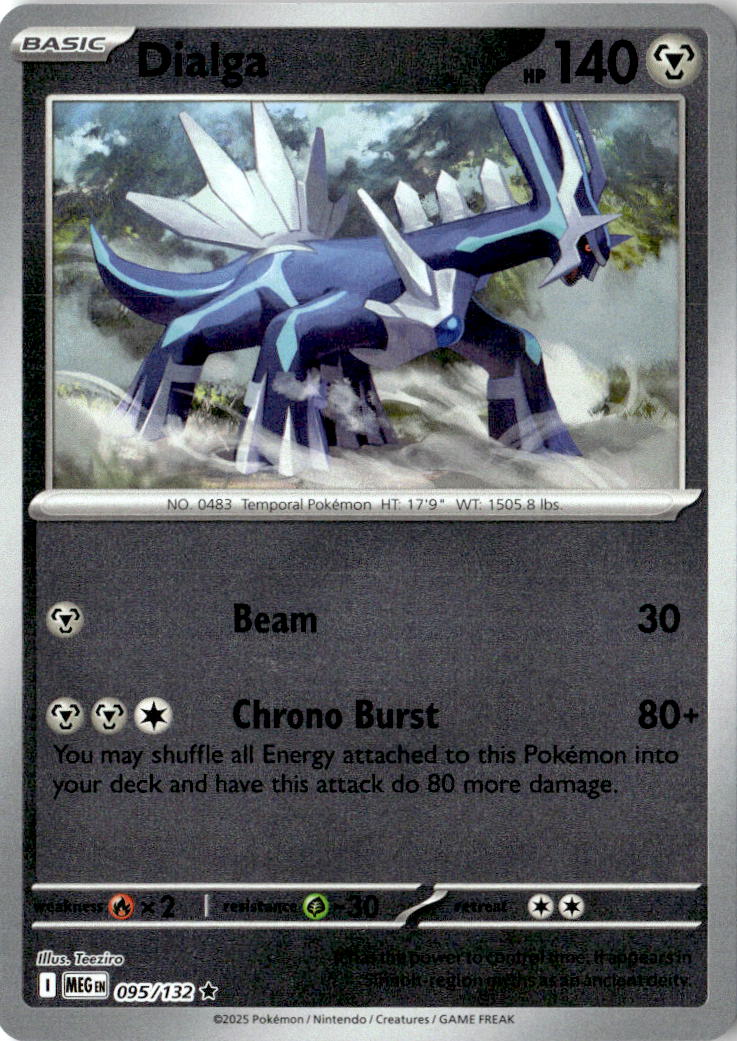 Front of Dialga 095/132 from Mega Evolution