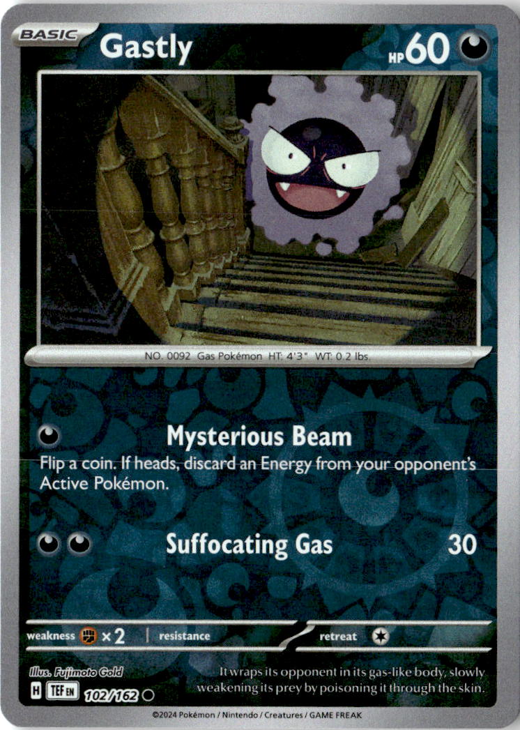 Front of Gastly 102/162 from Temporal Forces