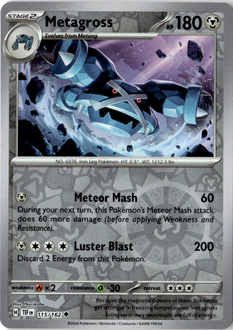 Front of Metagross 115/162 from Temporal Forces