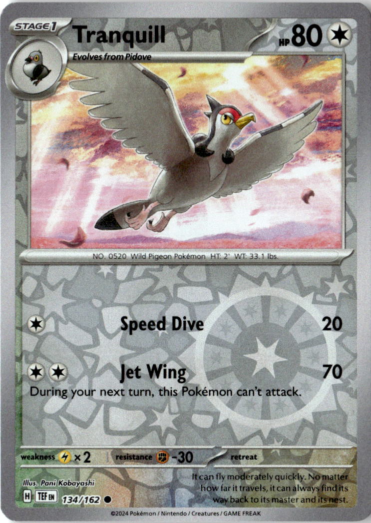Front of Tranquill 134/162 from Temporal Forces