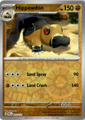 Front of Hippowdon 053/131 from Prismatic Evolutions
