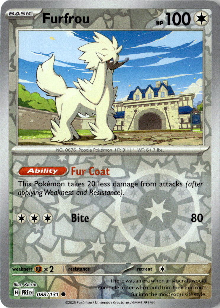 Front of Furfrou 088/131 from Prismatic Evolutions