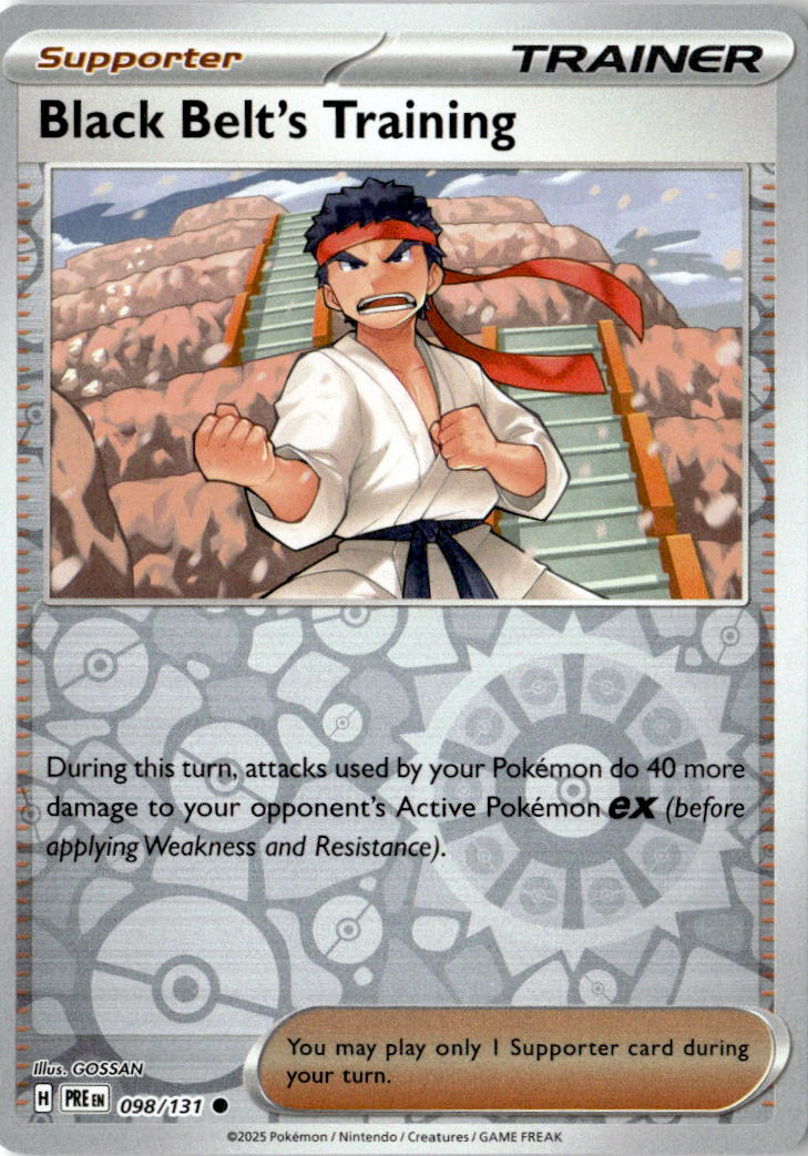 Front of Black Belt's Training 098/131 from Prismatic Evolutions