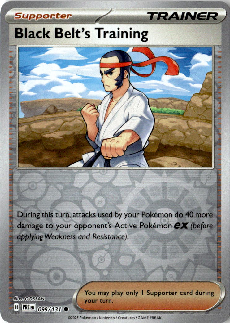 Front of Black Belt's Training 099/131 from Prismatic Evolutions