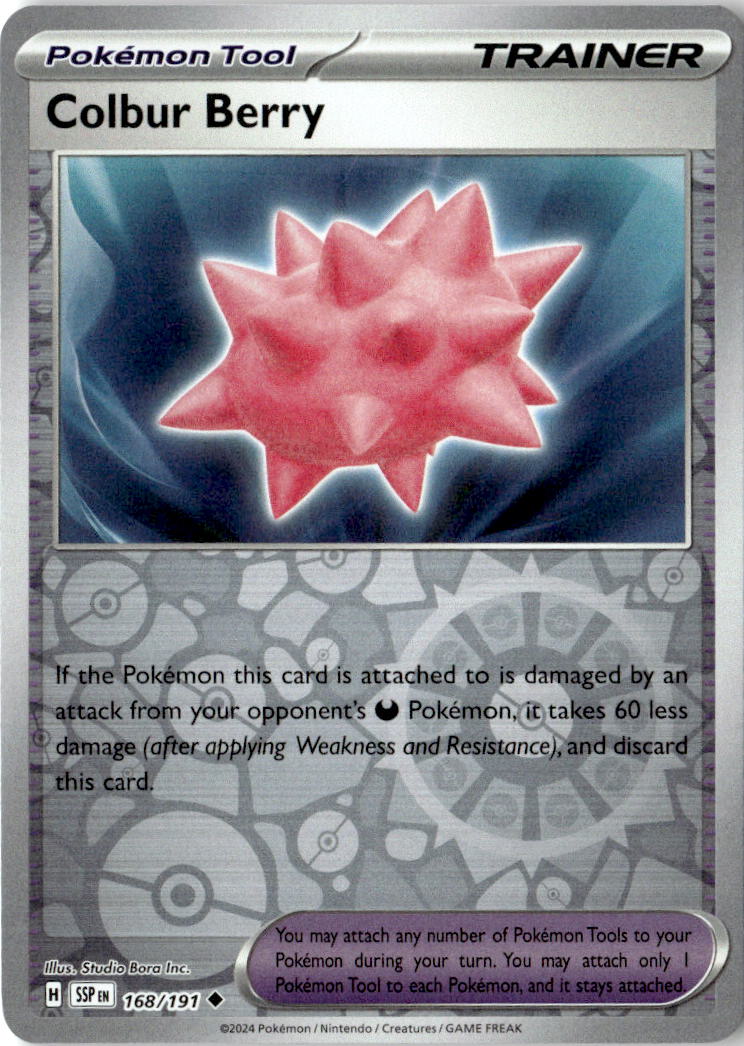 Front of Colbur Berry 168/191 from Surging Sparks