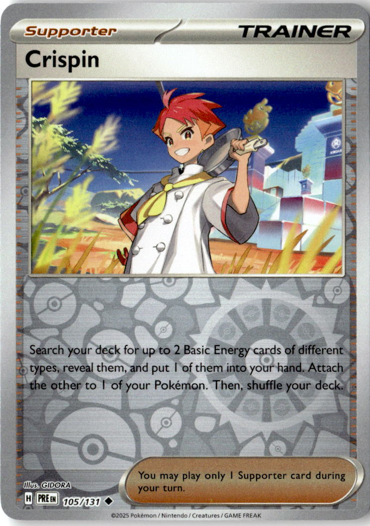 Front of Crispin 105/131 from Prismatic Evolutions