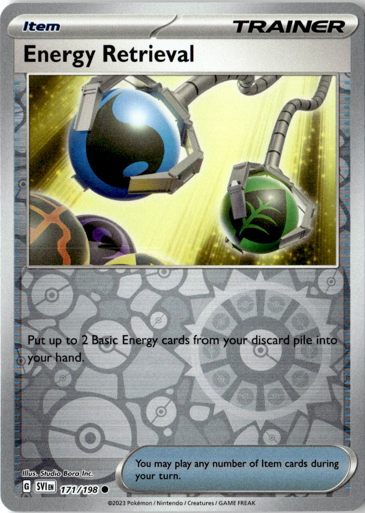 Front of Energy Retrieval 171/198 from Scarlet & Violet Base Set