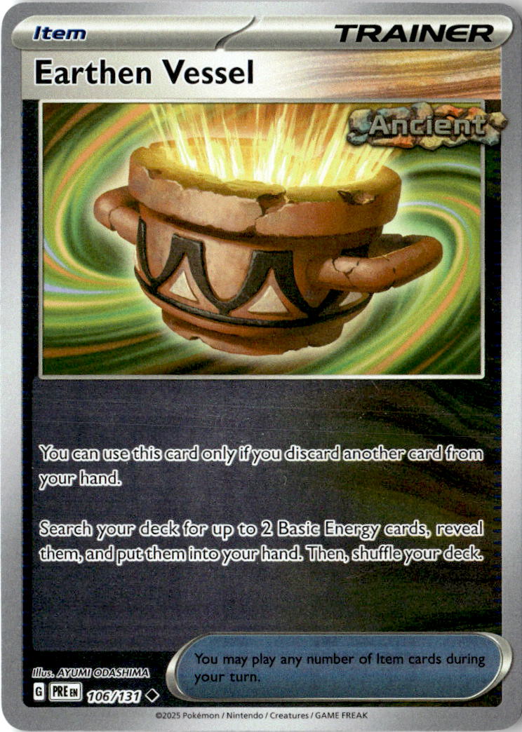 Front of Earthen Vessel 106/131 from Prismatic Evolutions