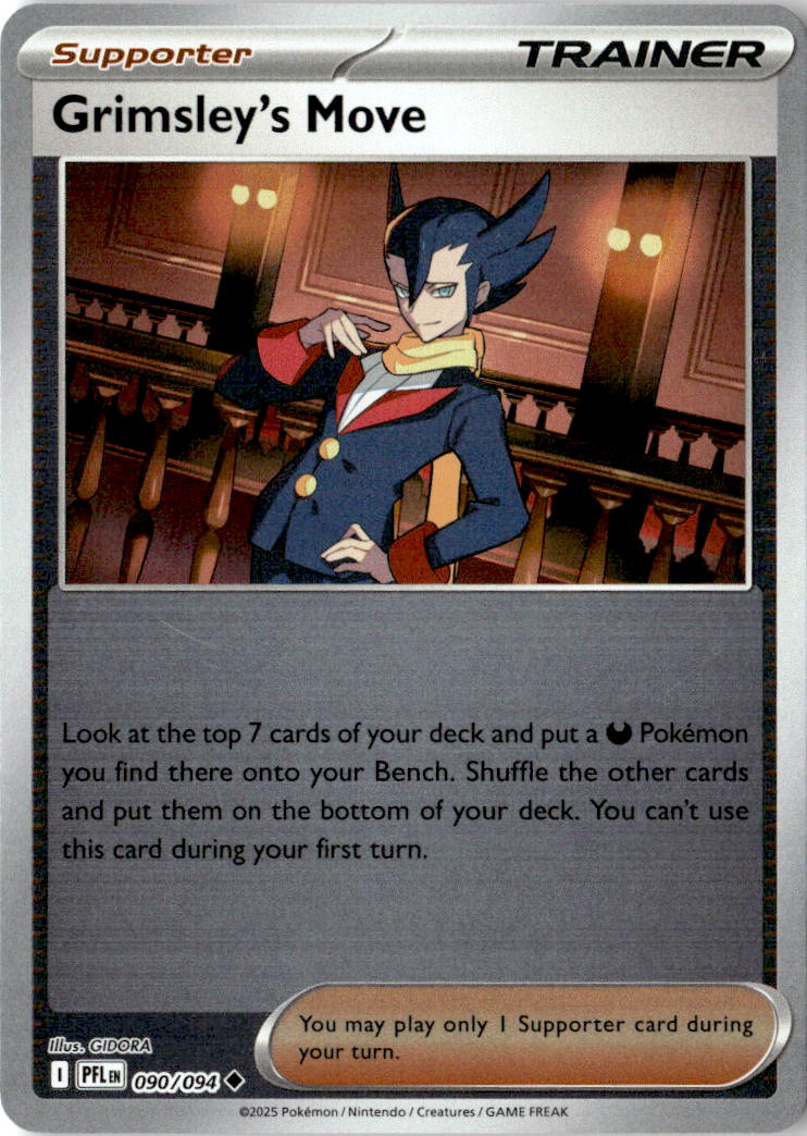 Front of Grimsley's Move 090/094 from Phantasmal Flames