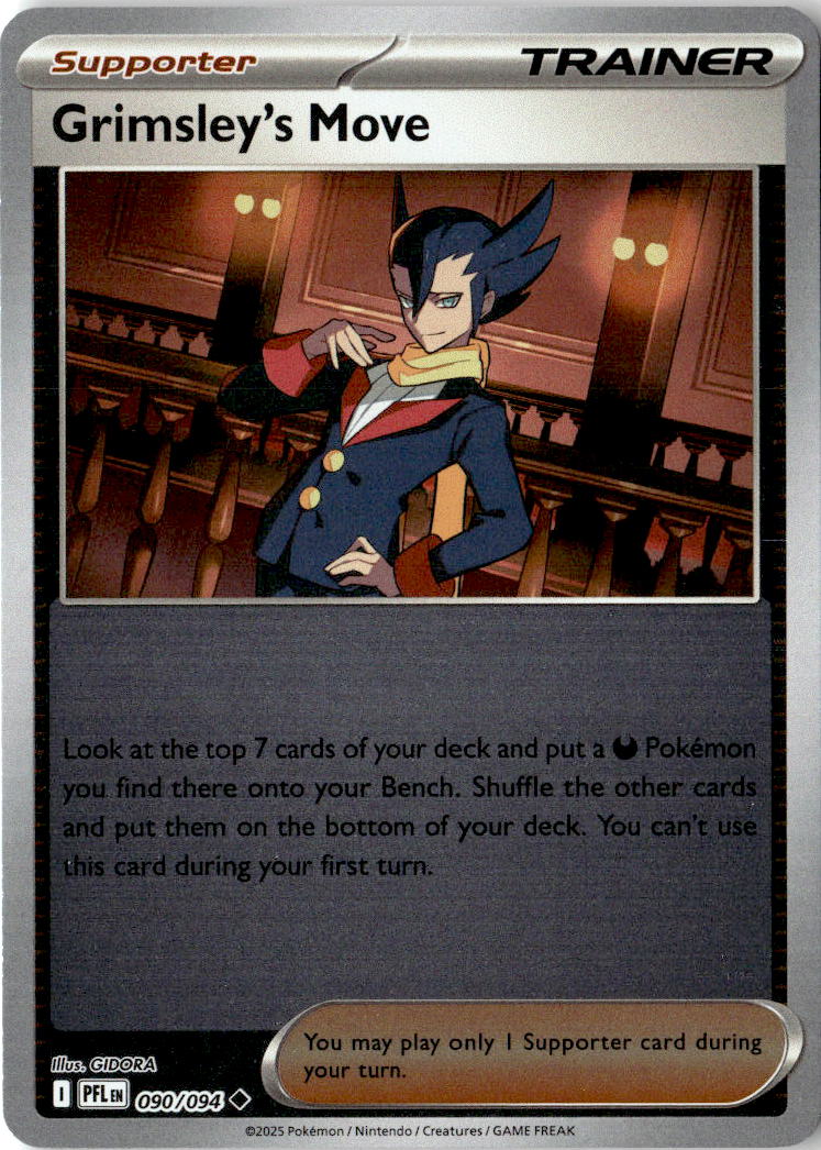 Front of Grimsley's Move 090/094 from Phantasmal Flames