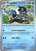 Front of Frogadier 021/086 from Chaos Rising