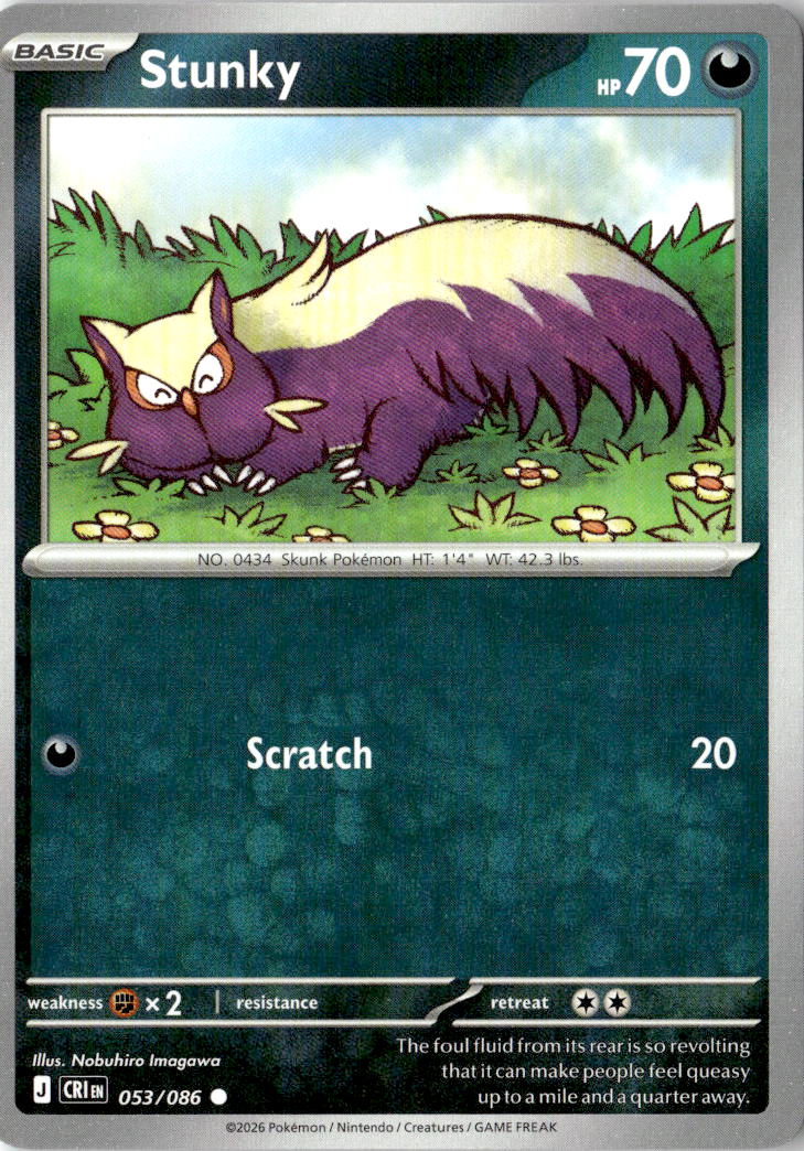 Front of Stunky 053/086 from Chaos Rising