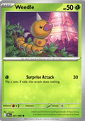 Front of Weedle 001/086 from Chaos Rising