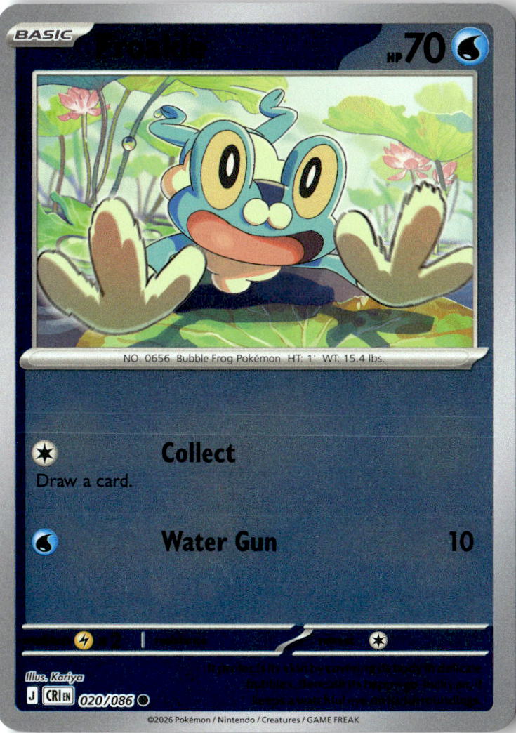 Front of Froakie 020/086 from Chaos Rising