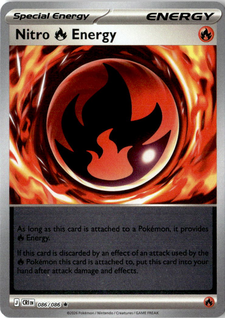 Front of Nitro R Energy 086/086 from Chaos Rising