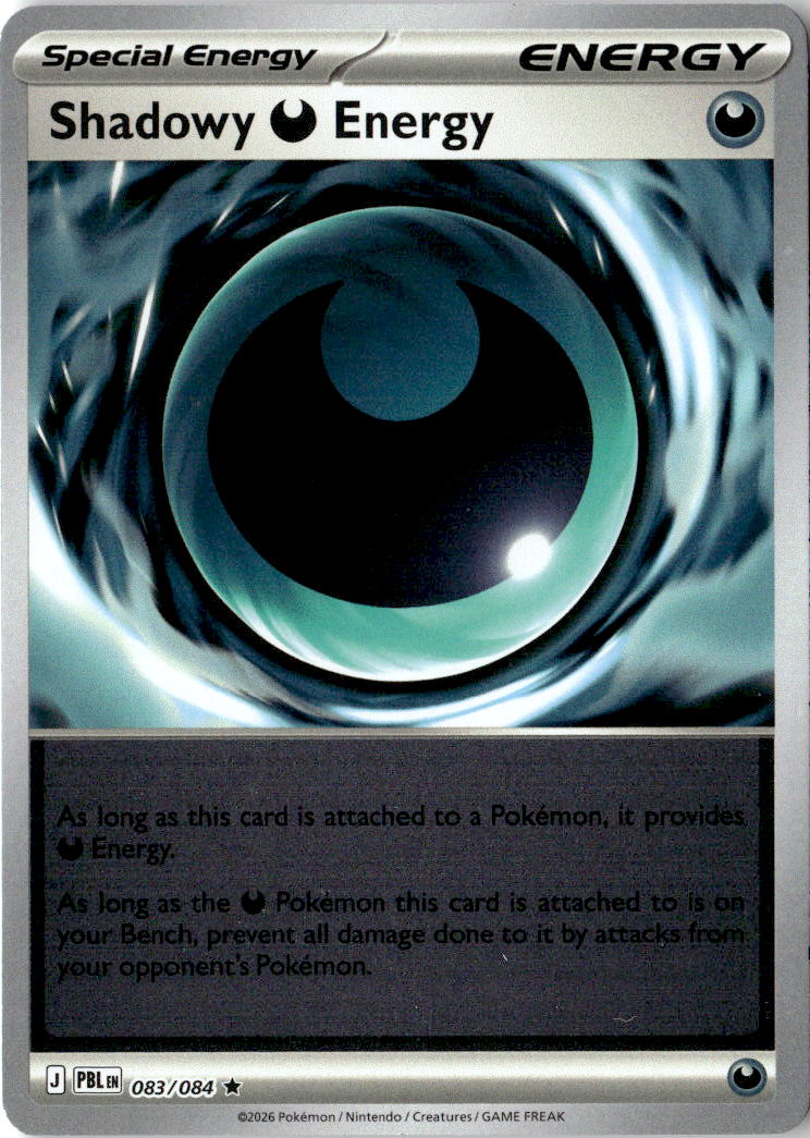 Front of Shadowy Darkness Energy 083/084 from Pitch Black