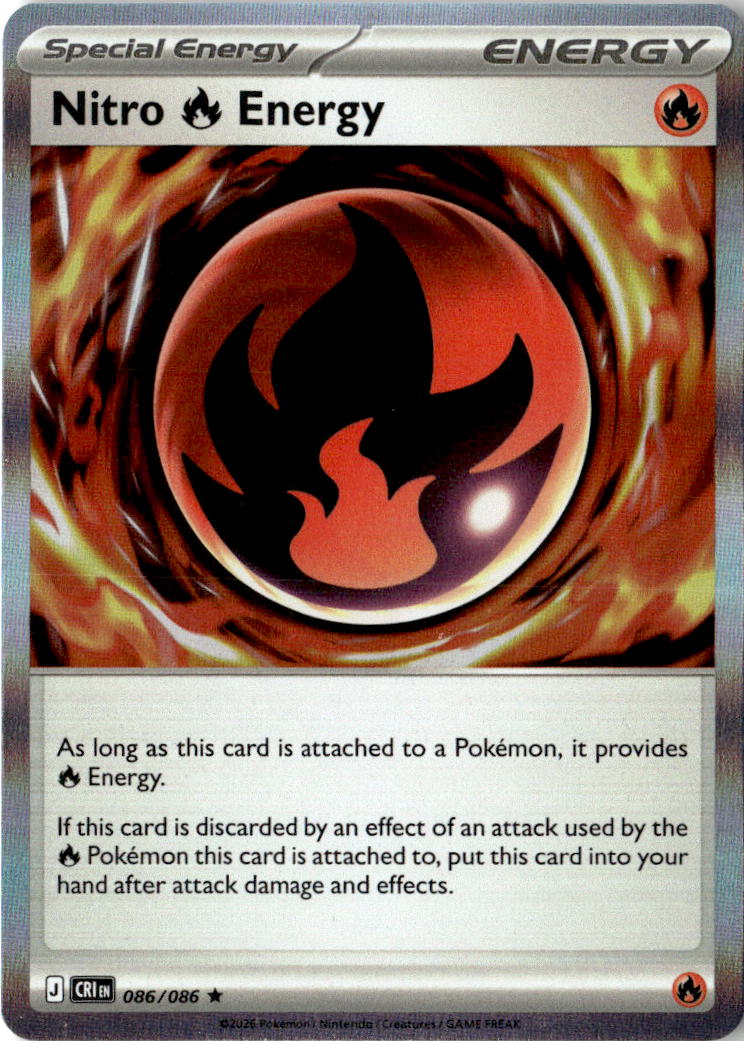 Front of Nitro R Energy 086/086 from Chaos Rising