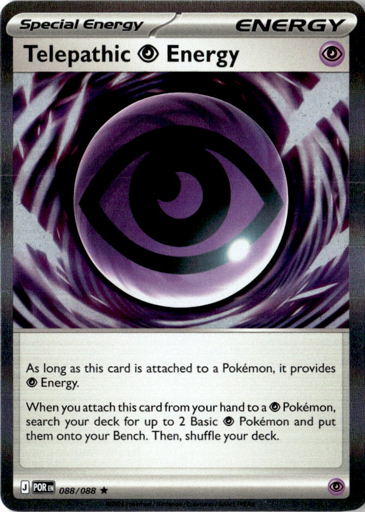 Front of Telepathic Psychic Energy 088/088 from Perfect Order