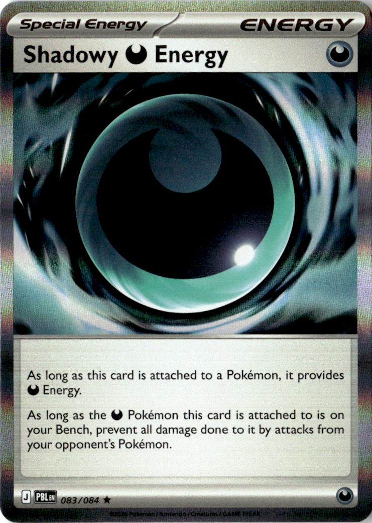 Front of Shadowy Darkness Energy 083/084 from Pitch Black