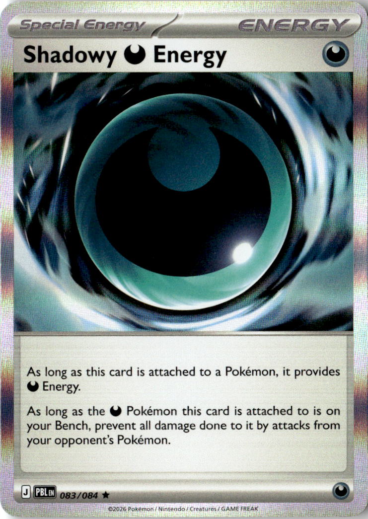 Front of Shadowy Darkness Energy 083/084 from Pitch Black