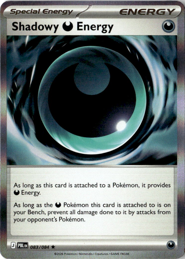 Front of Shadowy Darkness Energy 083/084 from Pitch Black