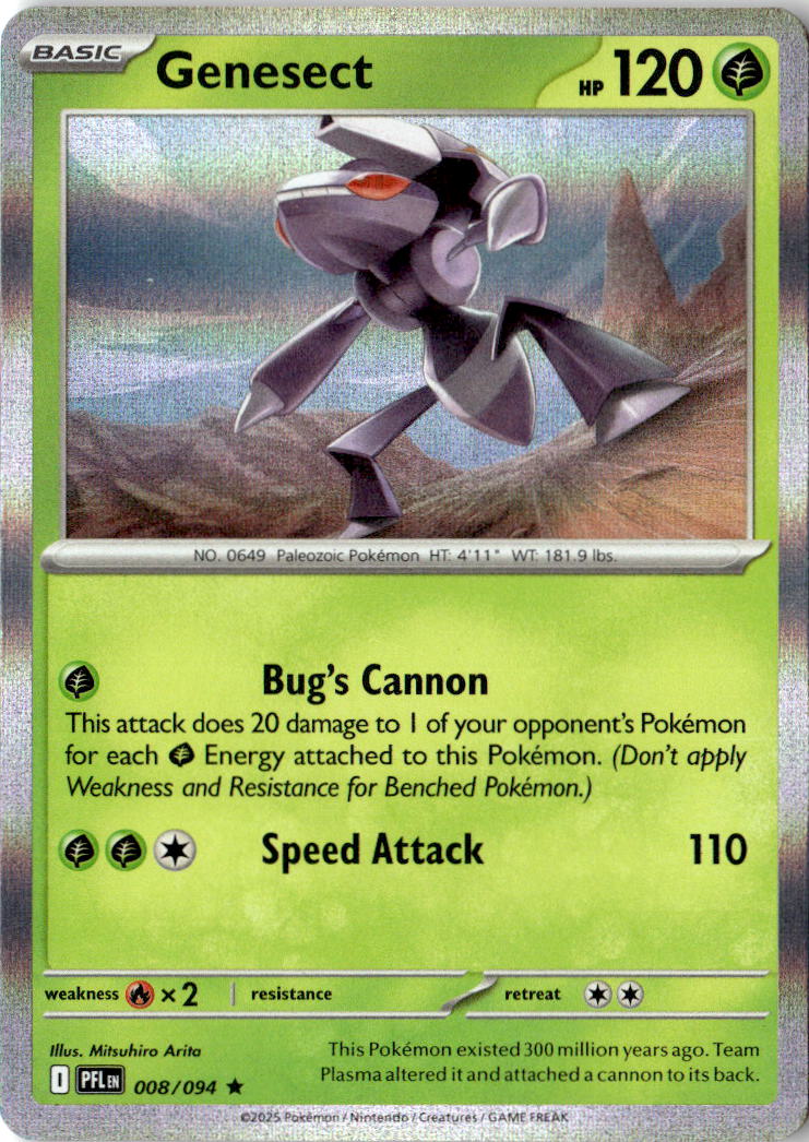 Front of Genesect 008/094 from Phantasmal Flames
