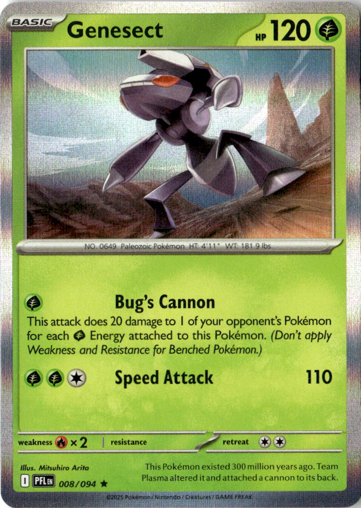 Front of Genesect 008/094 from Phantasmal Flames