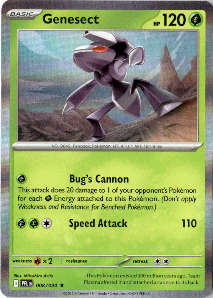 Front of Genesect 008/094 from Phantasmal Flames
