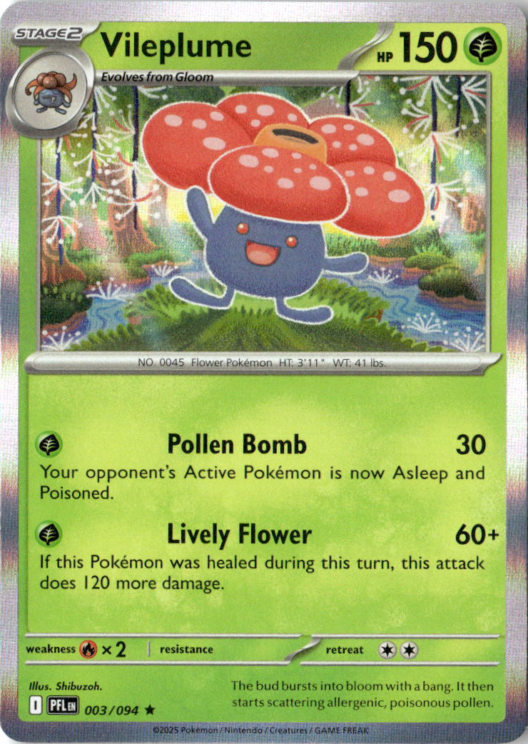 Front of Vileplume 003/094 from Phantasmal Flames