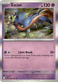 Front of Zacian 045/094 from Phantasmal Flames