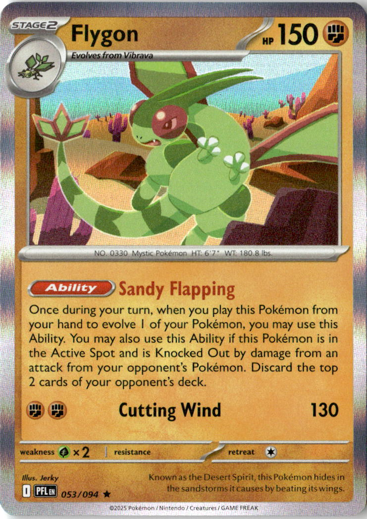 Front of Flygon 053/094 from Phantasmal Flames