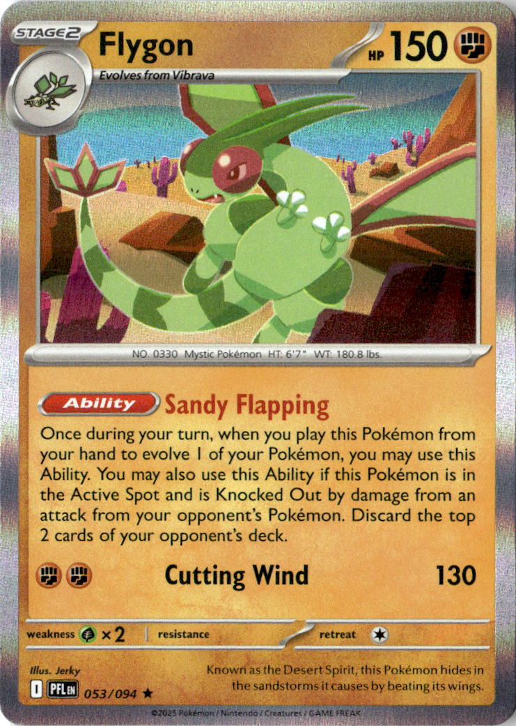 Front of Flygon 053/094 from Phantasmal Flames