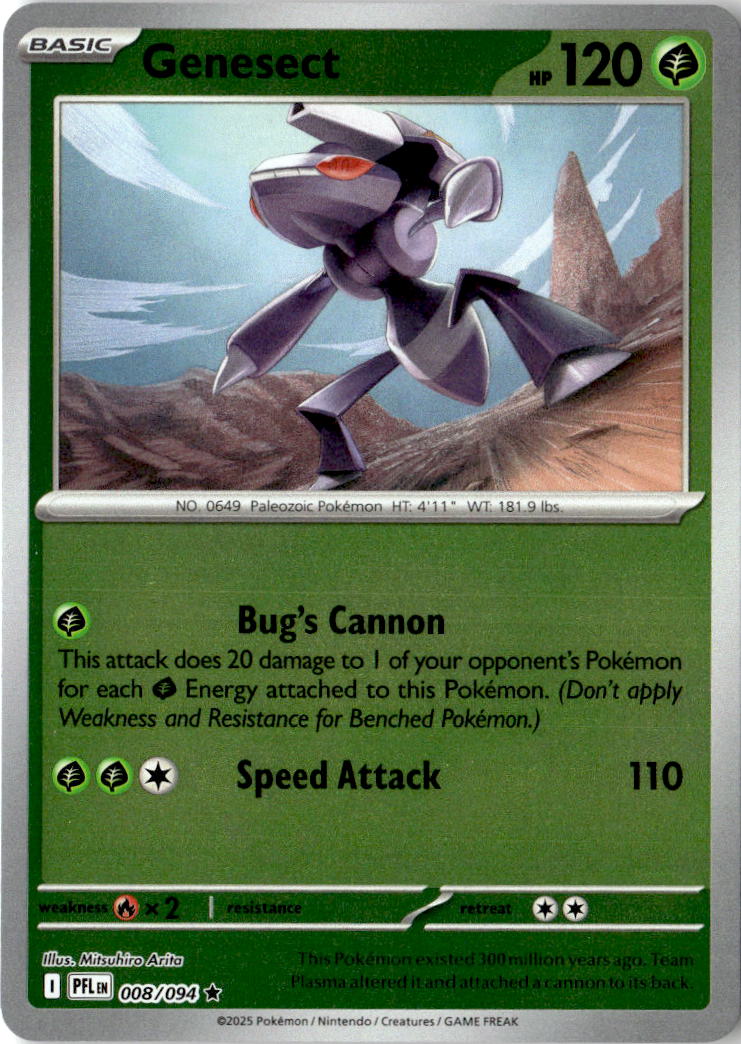Front of Genesect 008/094 from Phantasmal Flames