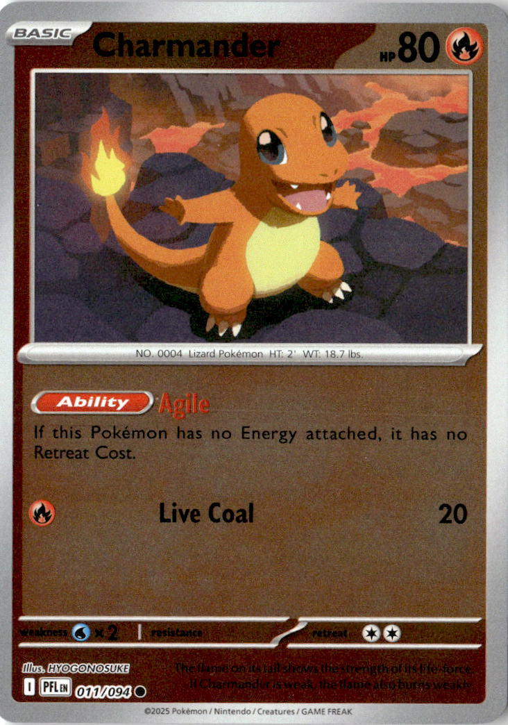 Front of Charmander 011/094 from Phantasmal Flames