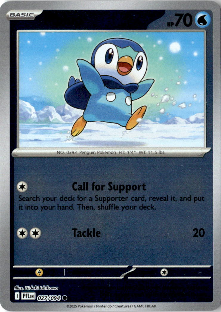 Front of Piplup 027/094 from Phantasmal Flames