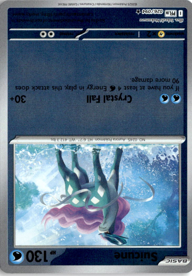 Front of Suicune 026/094 from Phantasmal Flames
