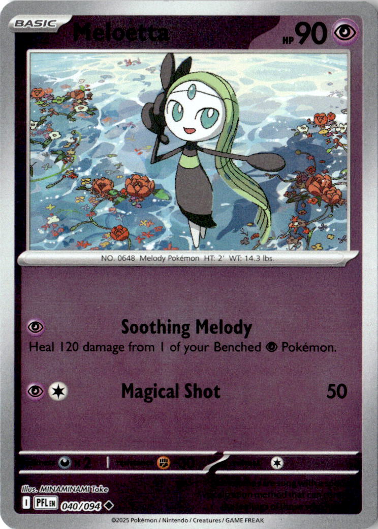 Front of Meloetta 040/094 from Phantasmal Flames