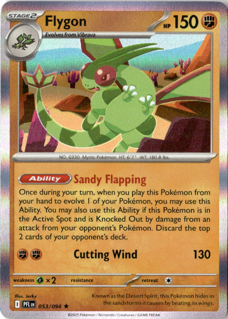 Front of Flygon 053/094 from Phantasmal Flames