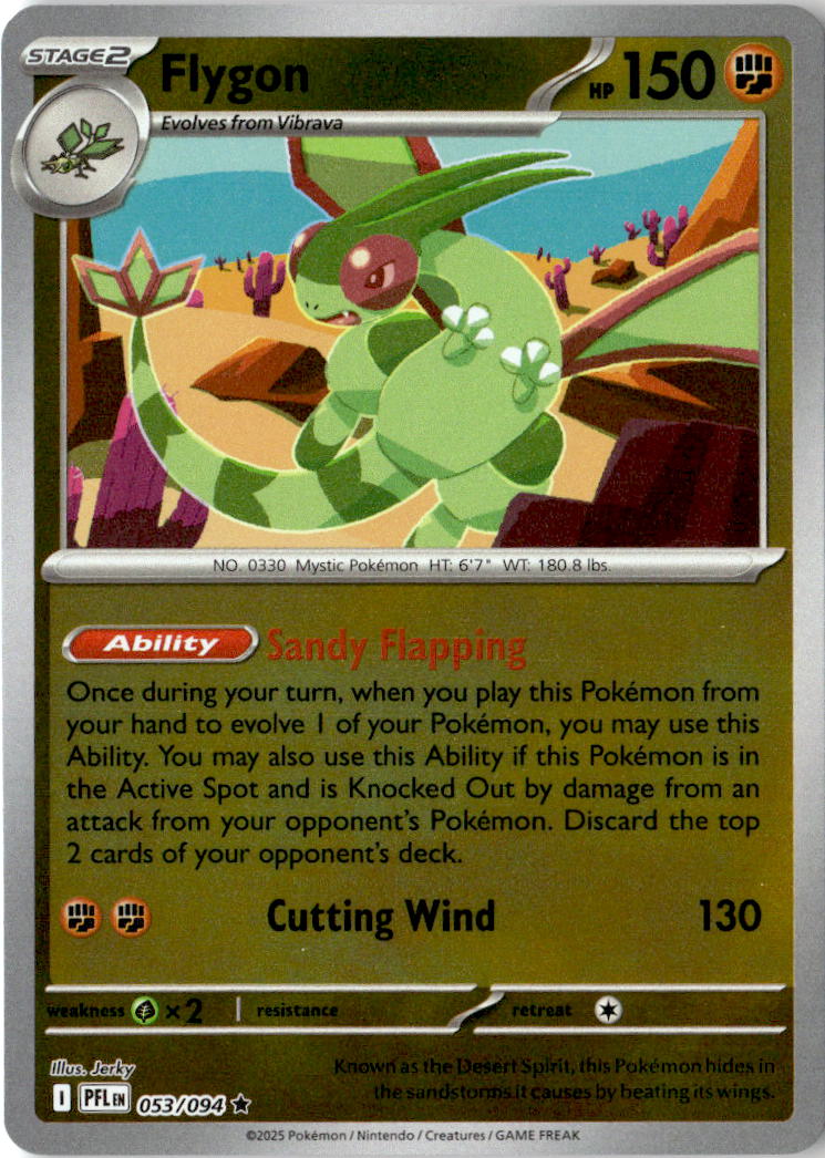 Front of Flygon 053/094 from Phantasmal Flames