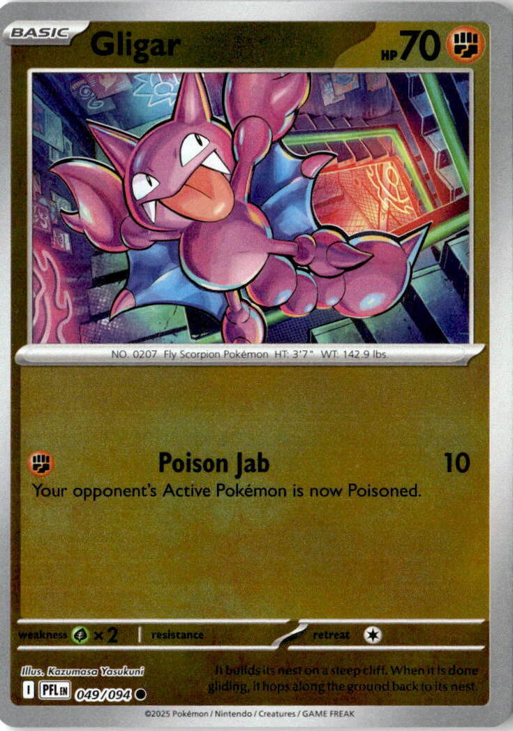 Front of Gligar 049/094 from Phantasmal Flames