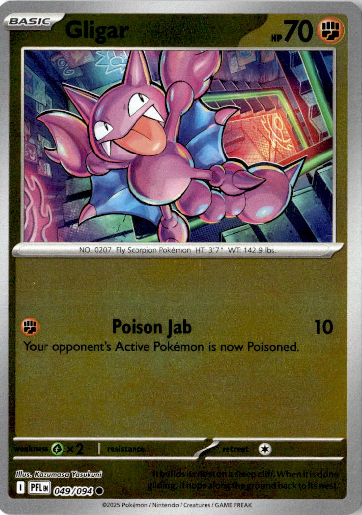 Front of Gligar 049/094 from Phantasmal Flames