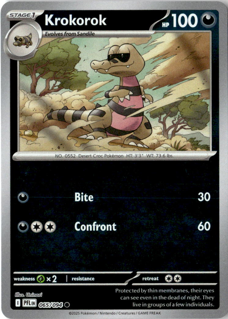 Front of Krokorok 065/094 from Phantasmal Flames